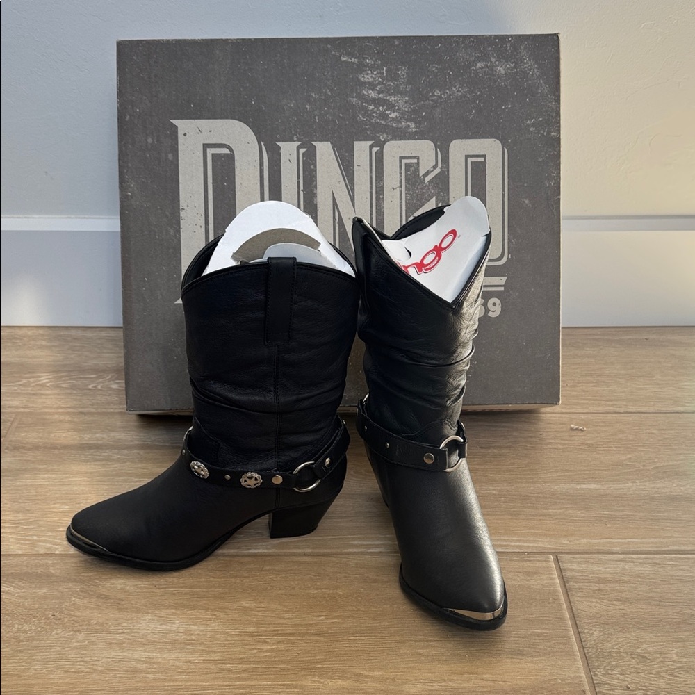 Dingo Black Western Leather Boots